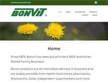 Tablet Screenshot of bonvit.com.au